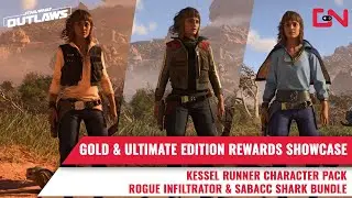 Star Wars Outlaws Gold & Ultimate Edition Showcase: Kessel Runner,  Rogue Infiltrator, Sabacc Shark