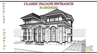 CLASSIC ENTRANCE IN ARCHICAD #archicad #facade #graphisoft