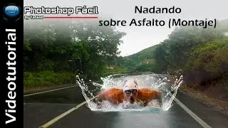 Nadando sobre asfalto Montaje #Photoshop Yanko0