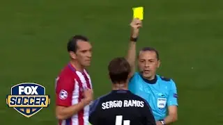 There were five yellow cards between Real Madrid and Atletico Madrid