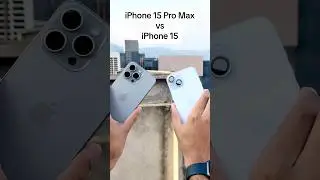 iPhone 15 Pro Max vs iPhone 15 Camera Zoom Test 📷#shorts