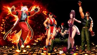 [KOF Mugen] Fujiwara no Bernstein (Rugirl) VS Mai / Ralf Team