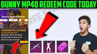 BUNNY MP40 REDEEM CODE TODAY | FREE FIRE REDEEM CODE TODAY 🔥