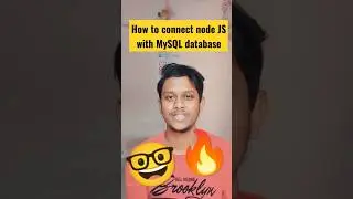 how to connect node JS with MySQL database 