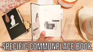 Specific Common Place Book | One Subject Commonplace Book