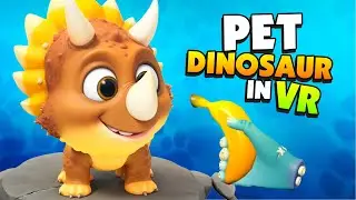 I Got A PET DINOSAUR in VR! - Pets & Stuff VR