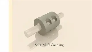 Split-Muff Coupling assembly animation | Shaft Couplings | #2 | Autodesk Inventor