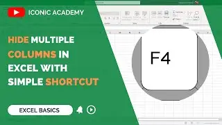 How to Hide multiple columns in Excel with this simple shortcut! 