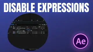 After Effects : How To Disable Expressions