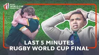 Closing moments of the Rugby World Cup 2023 final with Bryan Habanas LIVE reaction!