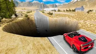 Testing SUPERCARS vs MASSIVE POTHOLES