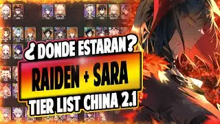 ¿MEJORES PERSONAJES ACTUALES? 🏅 Opinión Tier List China 2.1 Raiden + Sara | Genshin Impact Español