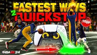 How to QUICK STOP in NBA 2K24🛑 FASTEST WAYS TO QUICK STOP TUTORIAL W/ HANDCAM! (SUPER EASY)