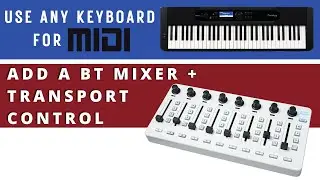 Use ANY Keyboard with your DAW with M-Vave Bluetooth SMC Mixer & Transport Control
