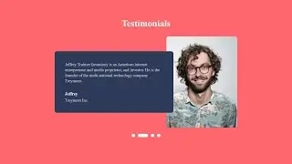 How To Make Testimonial Slider On Website Using HTML CSS JavaScript