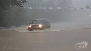 09-27-2024 Hendersonville, North Carolina - Flash Flood Emergency - City, Cars, Homes Submerged