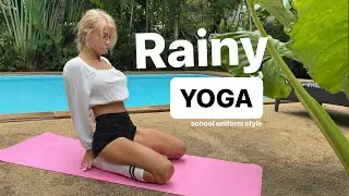 Yoga in the rain