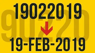 How to Convert Any Number Pattern into a Exact Date in Excel? | DATE in EXCEL | 