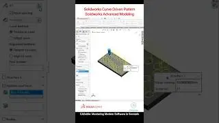 Solidworks Curve Driven Pattern | Solidworks Advanced Modeling #solidworkscurvedrivenpattern