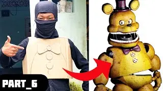 How To Make Fredbear Chest Body With Cardboard [ FNAF COSPLAY ] PART_6
