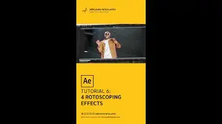 4 Rotoscoping Effects Techniques for After Effects - After Effects Tutorial #shorts