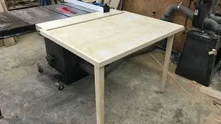 Folding Outfeed Table For Table Saw