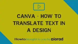 Canva - How to translate text in a design