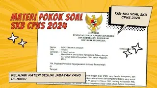 Materi Pokok Soal SKB CPNS 2024