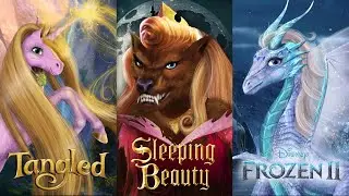 Disney Princesses transform into Magical Creatures! Wreck-It-Ralph Disney Princesses | Alice Edit!