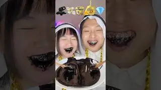 Emoji Food Challenge ASMR 🥵Dubai Gold Food Mukbang 