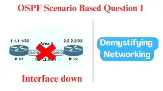 OSPF Scenario based question 1  |  Interface  |  Lab Demo  |  Neighborship