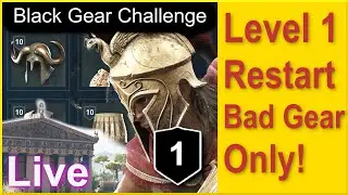 🔴 Assassins Creed Odyssey - Restart from Level 1 - With only Common Items - On Nightmare!