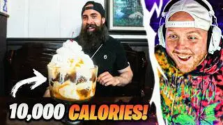 TIM REACTS TO 10,000 CALORIE SUNDAE CHALLENGE