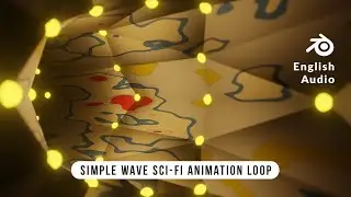 Blender - Simple Alien Wave Sci-Fi Animation Loop in Eevee | Blender 2.8