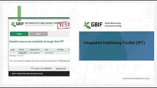 Data publishing introduction to the GBIF IPT