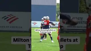 Joe Milton Throwing BULLETS at Patriots Training Camp