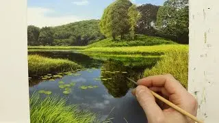 #79 Painting A River | Oil Painting Time Lapse