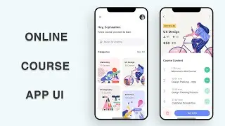 Flutter UI - Online Course App - Speed Code