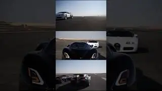 How Fast is the SSC Tuatara? ft. Bugatti Veyron #shorts