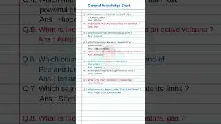 Interesting GK Questions and Answers in English
