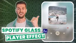 Create This AMAZING Spotify Glass Player (It MOVES with the music!)