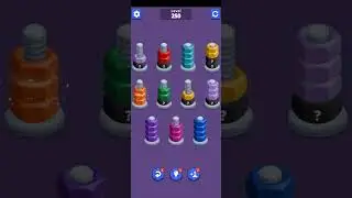 Nuts Sort Master Level 250 Solution Walkthrough Without Any Undo