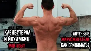 КЛЕНБУТЕРОЛ + ЙОХИМБИН | Аптечные жиросжигатели | Как принимать? - МОЙ ОПЫТ