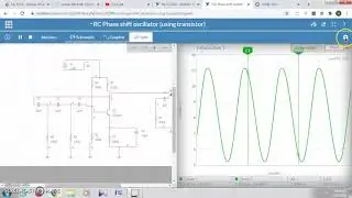 RC phase shift experiment online(using Multisim online)