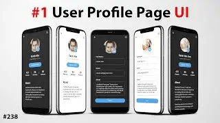 Flutter Tutorial - User Profile Page UI [2021] 1/2