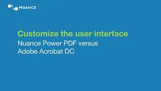 ICONS Infocom: Compare - Kofax Power PDF Vs Abode Acrobat DC, featuring Customise the user interface