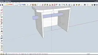 how to make a computer table in Sketchup  {HD}