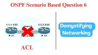 OSPF Scenario based Question 6  |  ACL  |  Lab Demo  |  Neighborship