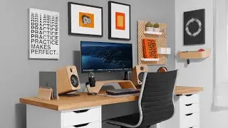 Modern Productivity Desk Setup MAKEOVER (2021)