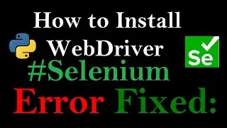 #Selenium | Error fixed: Message: session not created | Chrome Browser and Chrome Driver mismatch